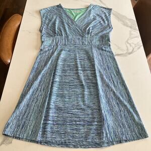 Royal Robbins Blue and Green Dress